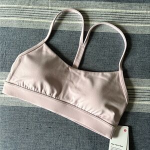 Lululemon Soft Pink Sports Bra Flow Y bra Nulu